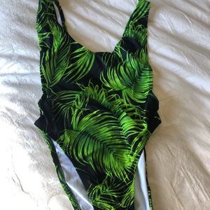 Norma Kamali high cut one piece. Sexy! Small.